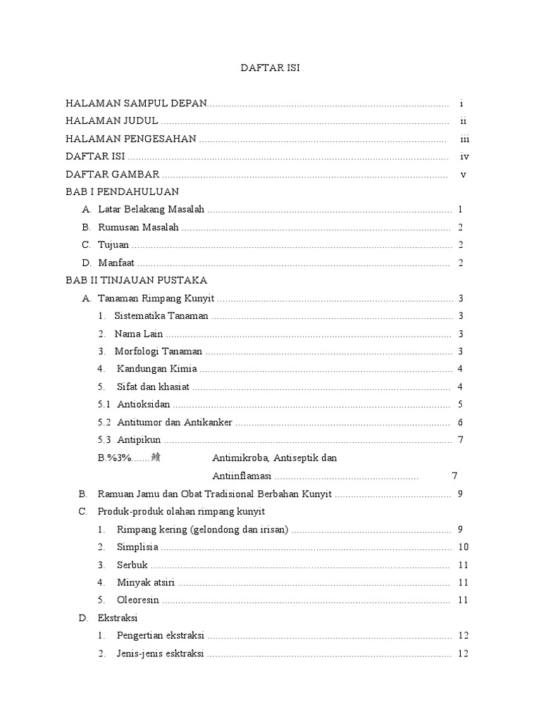 Daftar Isi, Daftar Gambar | PDF