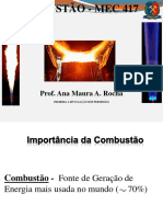 Combustão - Mec 417: Prof. Ana Maura A. Rocha