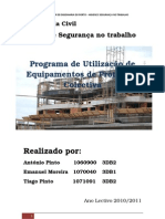 HSEGT - Programa de Utilização de Equipamentos de Protecção Colectiva