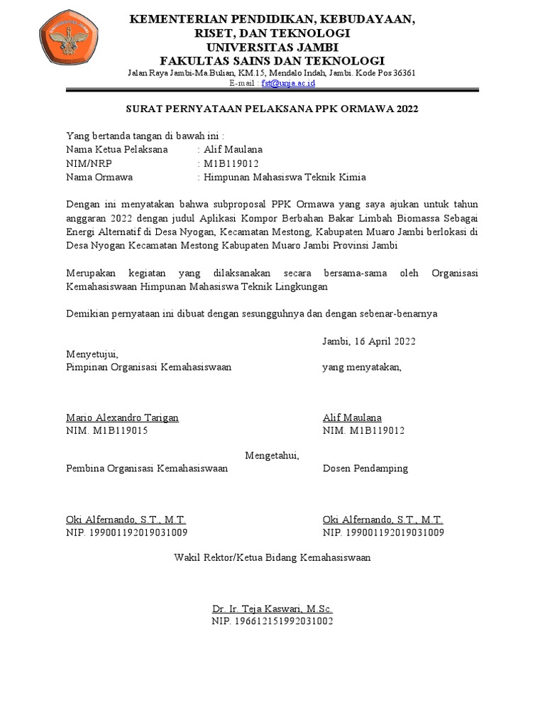 Lampiran 17 Surat Pernyataan | PDF