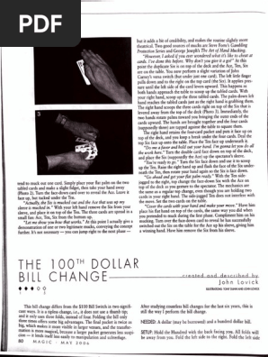 $100 Bill Change - Lovick