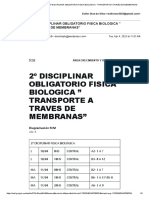 2º Disciplinar Obligatorio Fisica Biologica " Transporte A Traves de Membranas"