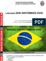 Causas Dos Distúrbios Civis: Polícia Militar Da Paraíba Batalhão de Operações Especiais