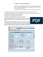 SAP MM - Step To Step Quota Arrangement