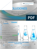 Soluciones: Cátedra de Tecnología Farmacéutica I