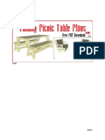 Folding Picnic Table Plans