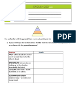 Summarize the Pyramid Structure of a Letter