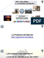 W911: Ética Militar W911-C1: La Profesión Del Ejército: Facilitador