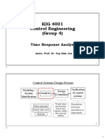 KIG 4001 Control Engineering (Group 4) : Time Response Analysis