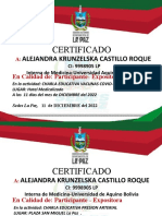 Certificado: Alejandra Krunzelska Castillo Roque