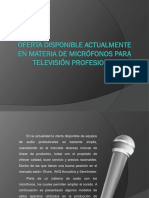 Equipos de audio profesionales: micrófonos Shure, AKG y Sennheiser