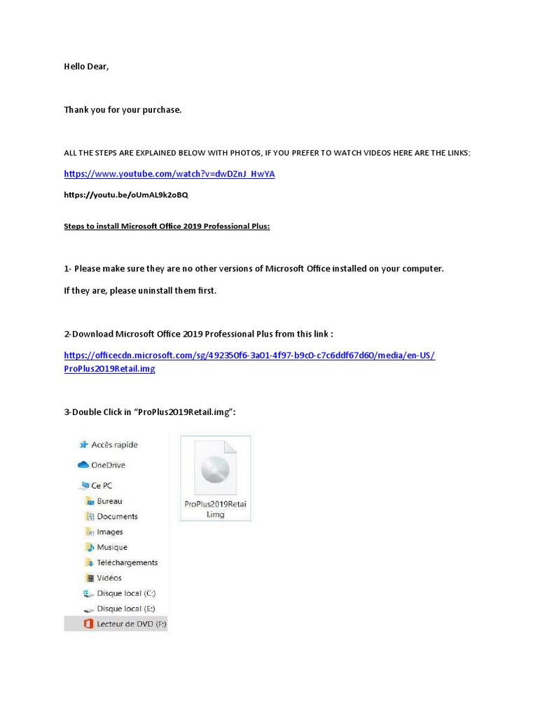 Install Microsoft Office 2019 Guide | PDF | Career & Growth | Computers