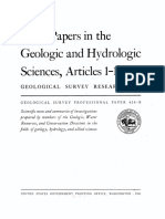 Short Papers in The Geologic and Hydrologic Scienc Es, Articles