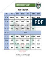 Horario Tercer Grado