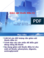 Giám sát thuốc điều trị: TS.DS. Võ Thị Hà Khoa Dược - ĐH Y Dược Huế