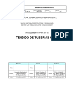 Tendido de tuberías HDPE