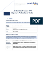 Guía Definición Proyecto APT Asignatura Portafolio de Título