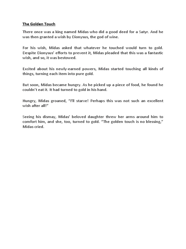 The Golden Touch PDF