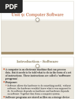 Unit 9: Computer Software