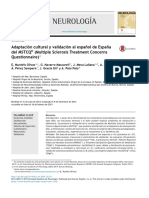 Cuestionario Sobre Las Preocupaciones Relativas Al Tratamiento de La Esclerosis Múltiple