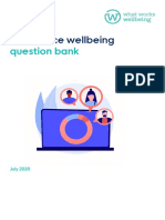 Workplace Wellbeing: Question Bank