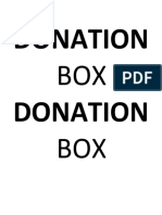 Donation Donation: BOX BOX