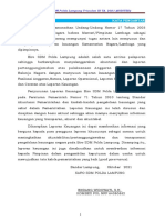 Laporan Keuangan Biro SDM Polda Lampung Triwulan III TA. 2021 (AUDITED)
