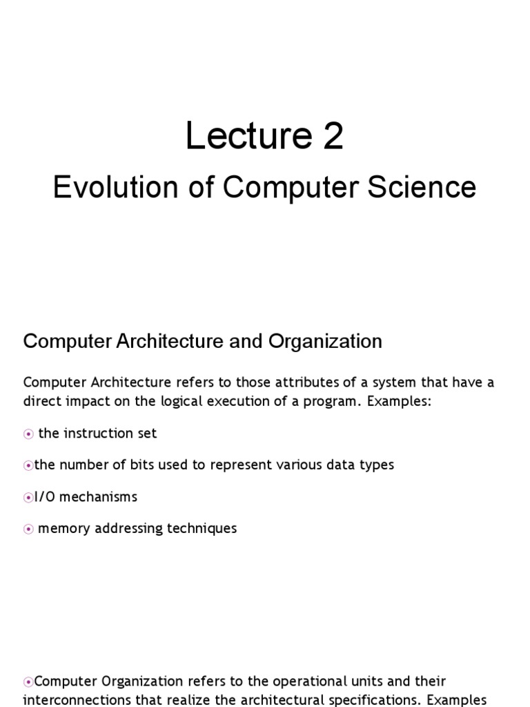 Evolution of computer science pdf computer data storage input output