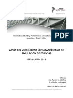 Actas Del Vi Congreso Latinoamericano de Simulación de Edificios