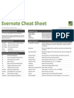 Evernote Cheat Sheet