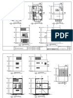 Multi-level home floor plans and elevations