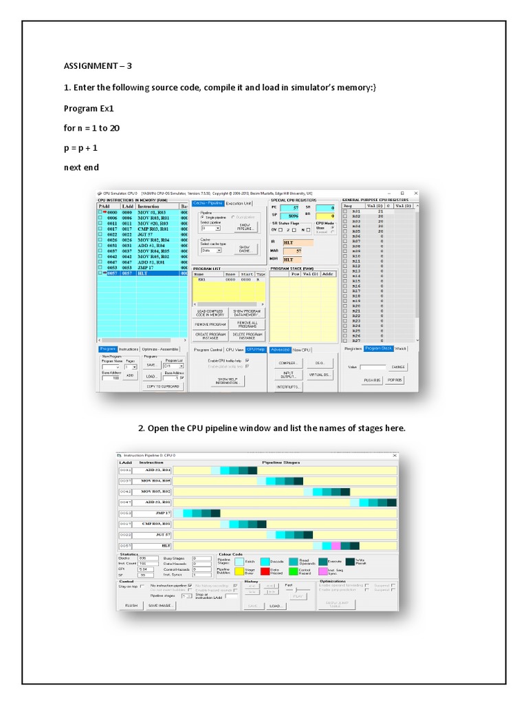 CPU Pipeline Analysis and Optimization | PDF