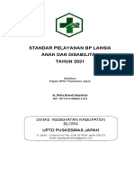 Standar Pelayanan BP Lansia Anak Dan Disabilitas TAHUN 2021: Dinas Kesehatan Kabupaten Blora