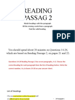 Reading Passag 2: Match Headings With The Paragraph Fill The Missing Words From A Paragraph Find The Valid Heading