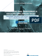 ¡Organizadxs para Transformar La Educación Como Derecho Social!