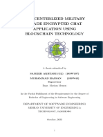 A Decenterlized Military Grade Encrypted Chat Application Using Blockchain Technology