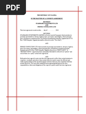 Equipment Lease agreement between Starmark and Mason Consults