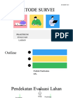 Metode Survei: Praktikum Evaluasi Lahan Minggu Ke-2