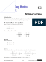 5.2 Cramer's Rule: C Pearson Education LTD 2000