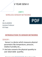 Iv Year Sem-Ii: Wireless Sensor Networks