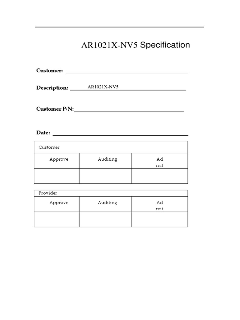 Ar1021x nv5 specification customer pdf ieee 802 11 radio