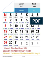 Kalender 2023