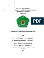 PROPOSAL KERJA PRAKTEK - PT. Sinar Tambang Arthalestari (Semen BIMA Corporation) Ajibarang, Banyumas.