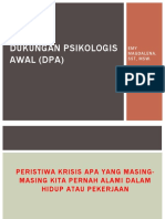 Psychological First Aid (Pfa)