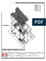 Isometric Sanitary and Drainage Layout Plan: CB FD CO FCO