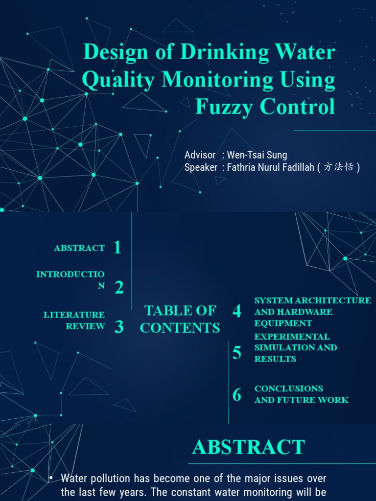 Fuzzy Control for Water Quality Monitoring | PDF | Science ...