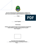 Format Proposal Bankeu KabKota Kompetitif