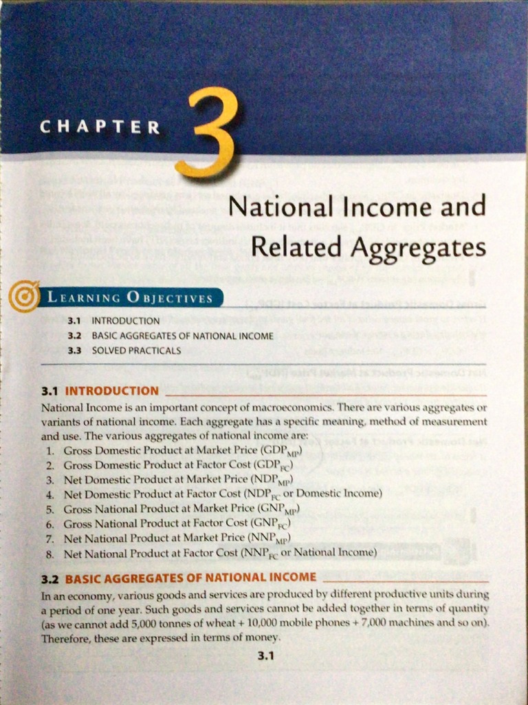 Ch 3 National Income And Related Aggregate Pdf