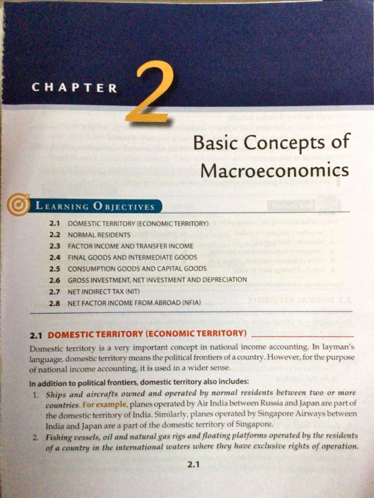 Ch2 Basic Concepts of Macroeconomics PDF