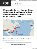 Travel Destinations of Jeffrey Epstein, Ghislaine Maxwell and Jean-Luc Brunel | PDF | Aviation ...